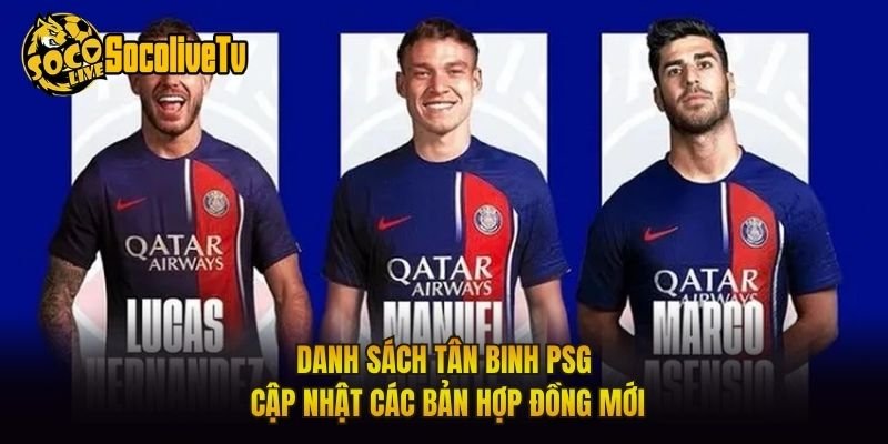 Danh Sách Tân Binh PSG – Cập Nhật Các Bản Hợp Đồng Mới